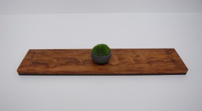 + 恵矩堂 = お盆 [ 恵幾 ] 本紫檀+ブビンガ